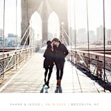 "Toss the Dice" - Save the Dates in Clementine by Meagan Christensen - Close-Up