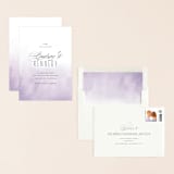 "Ombre" - Save the Dates in Lilac by Roxy Cervantes - Assembled