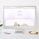 "Ombre" - Save the Dates in Lilac by Roxy Cervantes - FREE Wedding Website