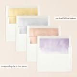 "Ombre" - Save the Dates in Lilac by Roxy Cervantes - Slip-In Envelope Liners