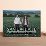 "Casual Type" - Save the Dates in Cloud by Ashley Rosenbaum - Front