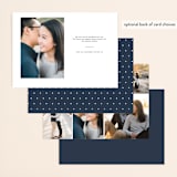 "Casual Type" - Save the Dates in Cloud by Ashley Rosenbaum - Back of Card