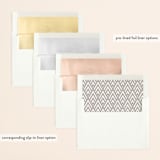 "Biggest Date Ever" - Save the Dates in Dove White by Kate Ross - Slip-In Envelope Liners