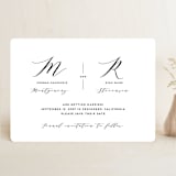 "Elegant Monogram" - Save the Dates in Berry by Simona Camp - Front