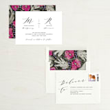 "Elegant Monogram" - Save the Dates in Berry by Simona Camp - Assembled
