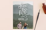 "Skywriting Love" - Save the Dates in Natural by Ariel Rutland - Front