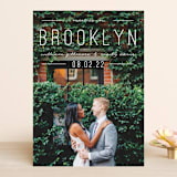 "Meet us" - Save the Dates in Linen by Pixel and Hank - Front