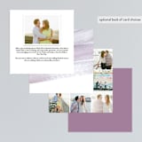 "Canyon" - Save the Dates in Orchid by Kelly Nasuta - Back of Card