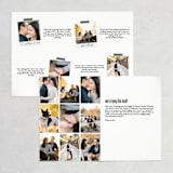 "Modern Name Block" - Save the Dates in BlackTie by Jill Means - Interior Options