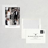 "Modern Name Block" - Save the Dates in BlackTie by Jill Means - Assembled