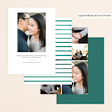 "Simply Us" - Save the Dates in Forest by Jessica Maslyn - Back of Card