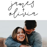 "Modern Love" - Save the Dates in Tuxedo by Christine Taylor - Close-Up