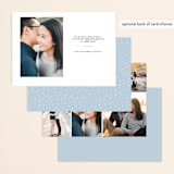 "Dotted" - Save the Dates in Linen by Erin Deegan - Back of Card