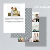 "and Ever After" - Save the Dates in Cloud by Kim Dietrich Elam - Back of Card