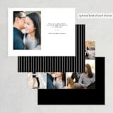 "Scripted Ampersand" - Save the Dates in Midnight by Roxy Cervantes - Back of Card