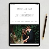 "Scripted Ampersand" - Save the Dates in Midnight by Roxy Cervantes - FREE Wedding Website