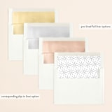 "Vivian" - Save the Dates in Diamond by Jen Banks - Slip-In Envelope Liners