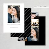 "Cityscape" - Save the Dates in Onyx by Faith Dorn - Back of Card