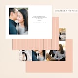 "Young love" - Save the Dates in Blush by Kanika Mathur - Back of Card