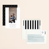 "Painterly" - Save the Dates in Obsidian by Shannon Chen of Four Wet Feet Studio - Assembled