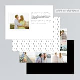 "Getting Married!" - Save the Dates in Tuxedo by Christine Taylor - Back of Card