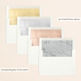 "Initial Here" - Save the Dates in Fog by Jennifer Lew - Slip-In Envelope Liners