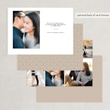 "Modeco" - Save the Dates in Mink by Jennifer Lew - Back of Card