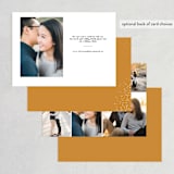 "Layers of Love" - Save the Dates in Golden by Shari Margolin - Back of Card