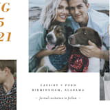 "Layers of Love" - Save the Dates in Golden by Shari Margolin - Close-Up