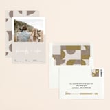"colorblock script" - Save the Dates in Latte by carla san roman - Assembled