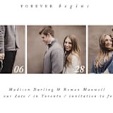 "Madison" - Save the Dates in Northern Sky by Kate Ross - Close-Up