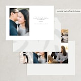 "Photo Spread" - Save the Dates in Mist by Olivia Goree - Back of Card