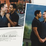 "Photo Spread" - Save the Dates in Mist by Olivia Goree - Close-Up
