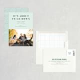 "About To Go Down" - Save the Dates in Mint by Stephanie Given - Assembled