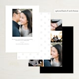 "Darling" - Save the Dates in Blush by Laura Bercovich - Back of Card