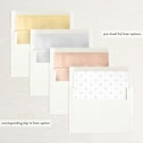 "Darling" - Save the Dates in Blush by Laura Bercovich - Slip-In Envelope Liners