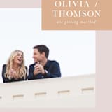 "Refreshed" - Save the Dates in Blush by Mere Paper - Close-Up