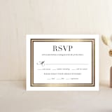 "Gilded Frame" - RSVP Cards in Golden by Stacey Meacham - Front