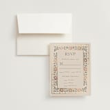"Timeless Nature" - RSVP Cards in Champagne by Ana de Sousa - RSVP with Envelope