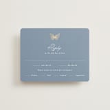 "meet me in the garden" - RSVP Cards in Cornflower by Grae - Front