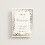 "Regency Grace" - RSVP Cards in Onyx by Ana de Sousa - Front