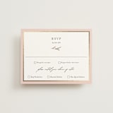 "Blooming Vine" - RSVP Cards in Blush by Susan Moyal - Front