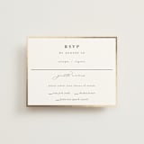 "Classic Love" - RSVP Cards in Vanilla by Susan Moyal - Front