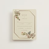 "Radiant Botany" - RSVP Cards in Mint by Simona Camp - Front