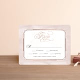 "Forever Elegant" - RSVP Cards in Mauve by Hooray Creative - Front