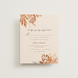"Wedding in Aspen" - RSVP Cards in Rust by Chris Griffith - Front