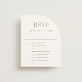 "Initialed" - RSVP Cards in Chantilly by Jessica Williams - Front