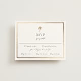 "Tropica" - RSVP Cards in Papaya by Susan Moyal - Front