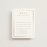 "Lustre" - RSVP Cards in Cloud by Nicole Walsh - Front