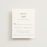 "Petite Sprig" - RSVP Cards in Black Dahlia by Olivia Raufman - Front